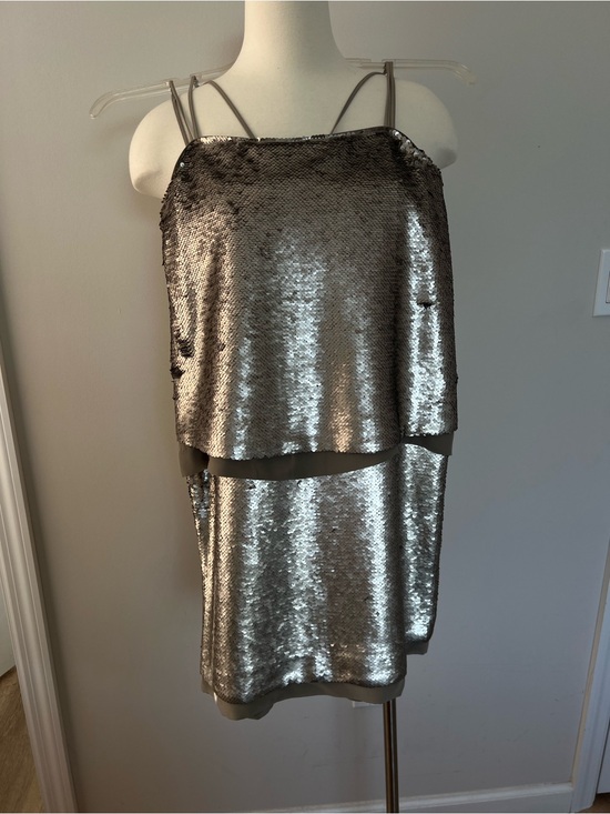 Banana Republic Dresses & Skirts - Banana Republic Silver Sequin Spaghetti-Strap Kids Dress